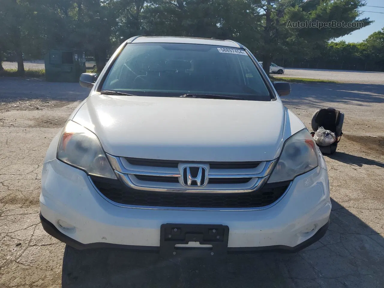 2010 Honda Cr-v Ex White vin: 5J6RE4H51AL070519