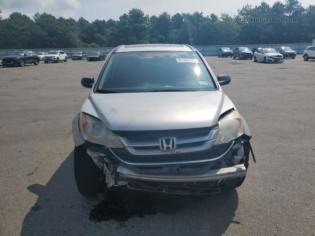 2010 Honda Cr-v Ex Silver vin: 5J6RE4H52AL052370