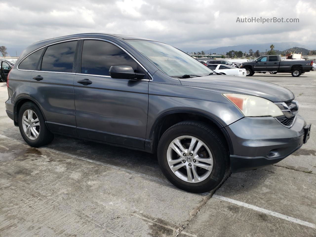 2010 Honda Cr-v Ex Gray vin: 5J6RE4H52AL069279