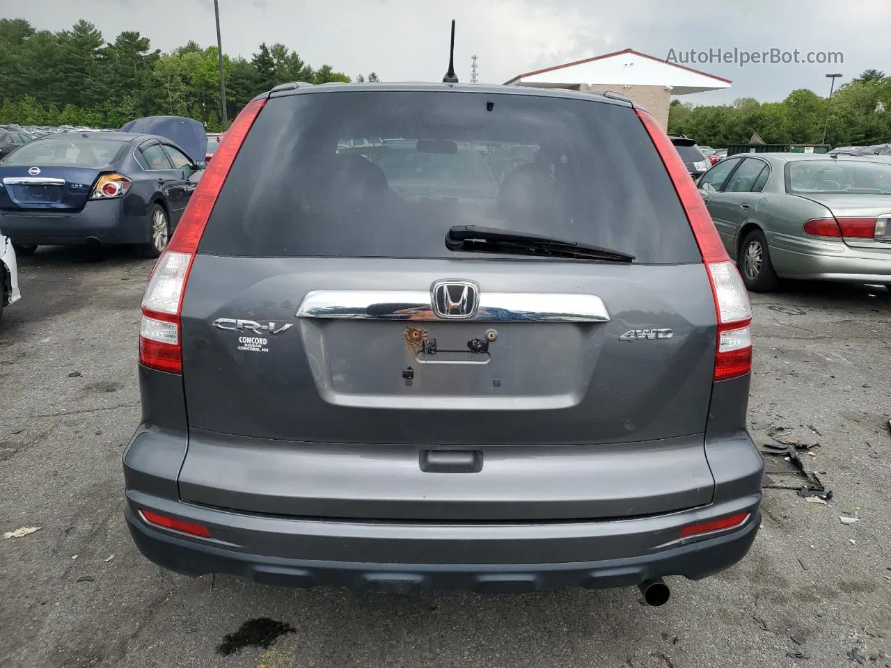 2010 Honda Cr-v Ex Gray vin: 5J6RE4H52AL091928