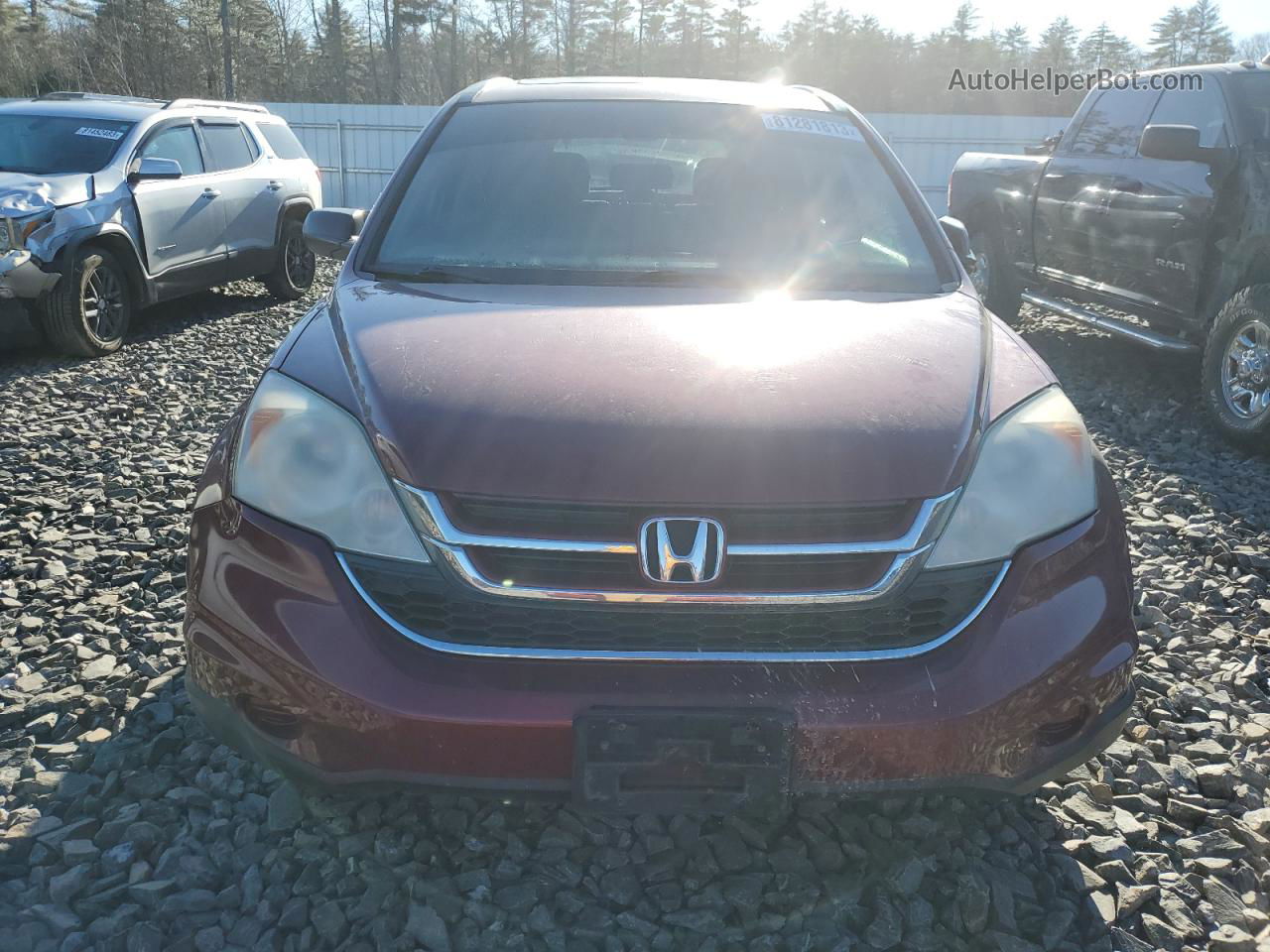 2010 Honda Cr-v Ex Red vin: 5J6RE4H52AL098832