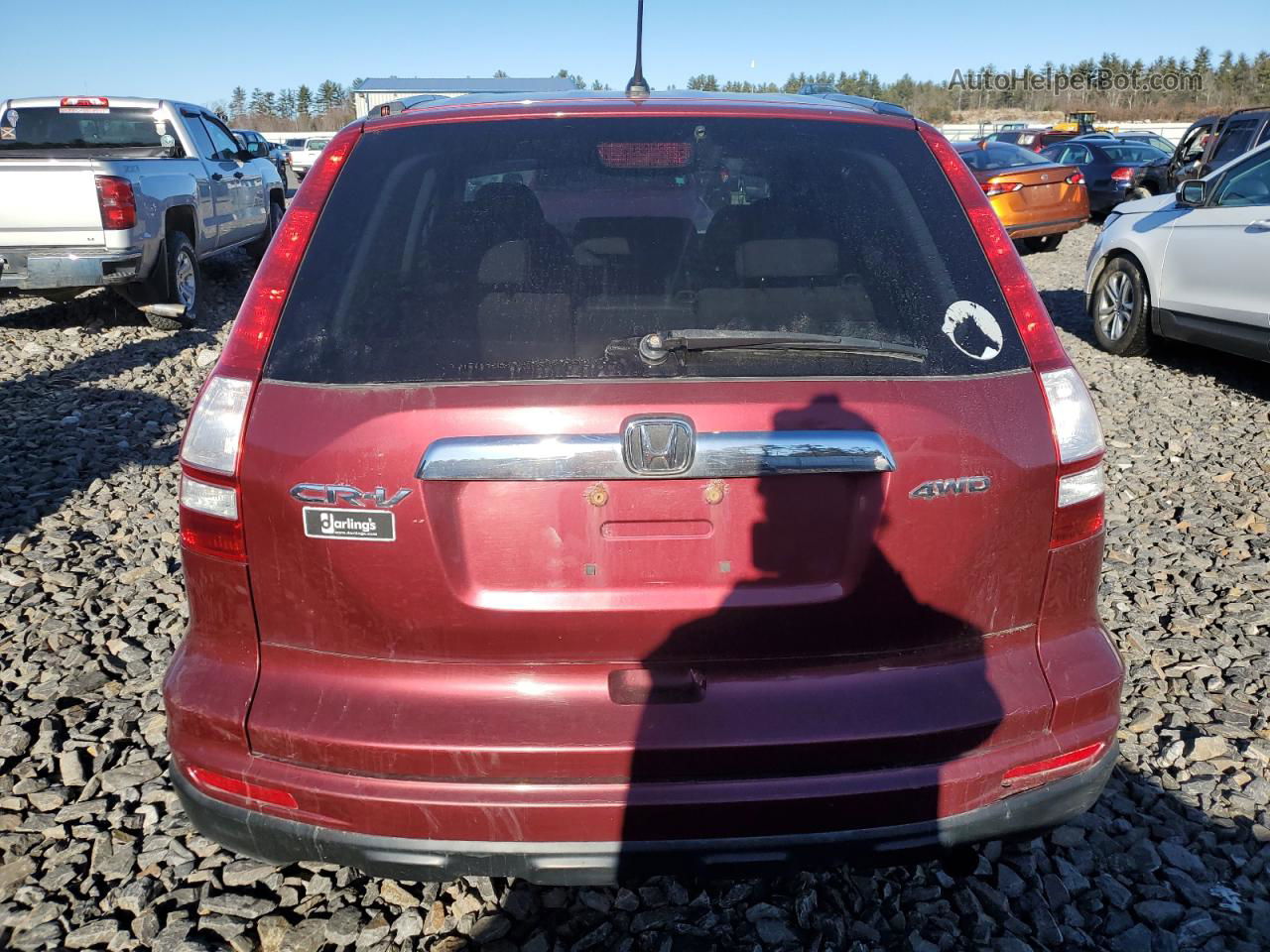 2010 Honda Cr-v Ex Red vin: 5J6RE4H52AL098832