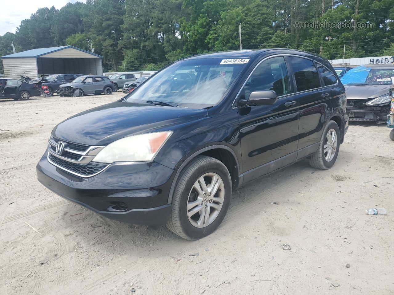 2010 Honda Cr-v Ex Black vin: 5J6RE4H53AL019636