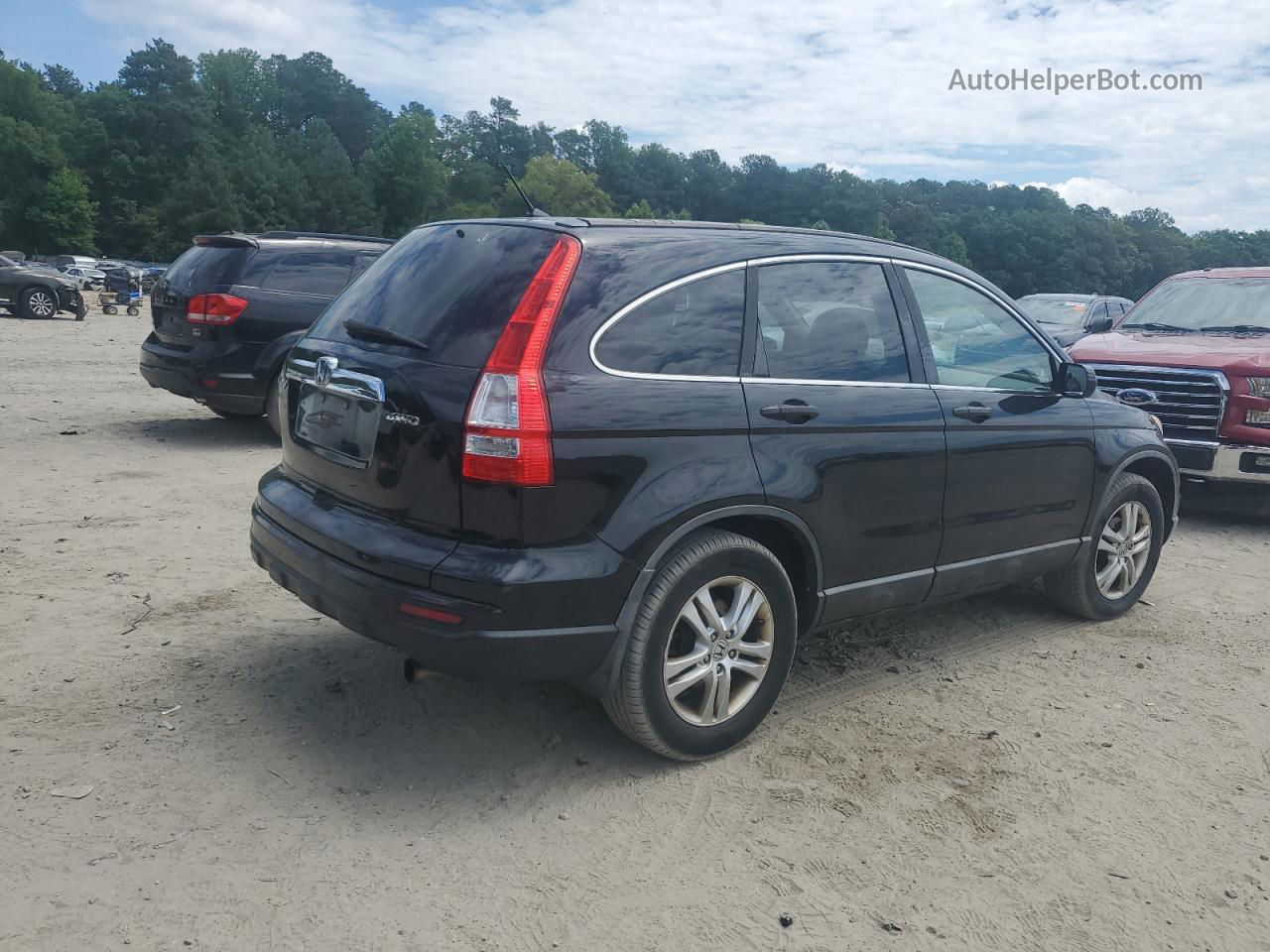 2010 Honda Cr-v Ex Black vin: 5J6RE4H53AL019636