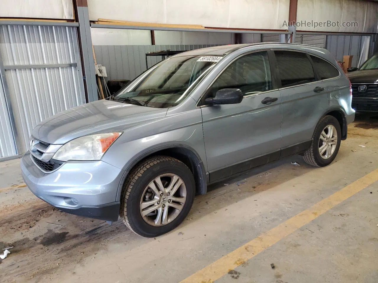 2010 Honda Cr-v Ex Blue vin: 5J6RE4H53AL089976