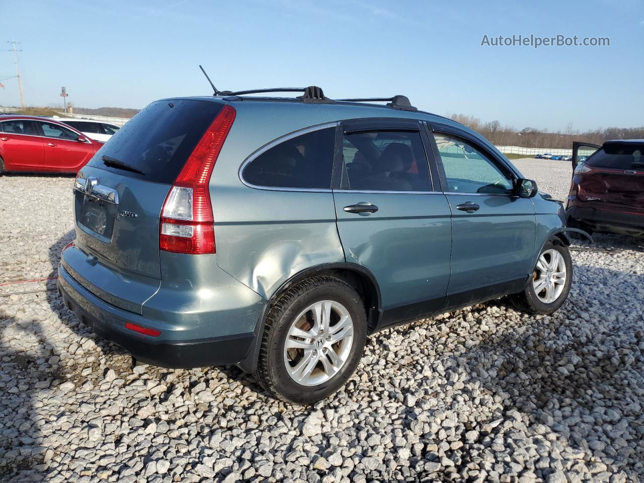 2010 Honda Cr-v Ex Green vin: 5J6RE4H53AL095969