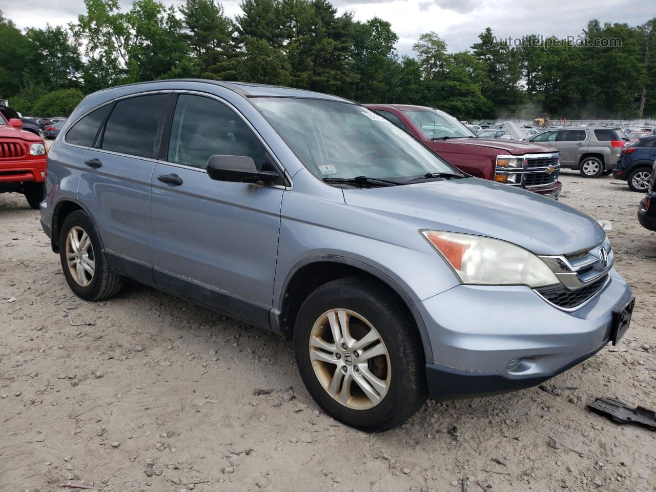 2010 Honda Cr-v Ex Blue vin: 5J6RE4H54AL042603