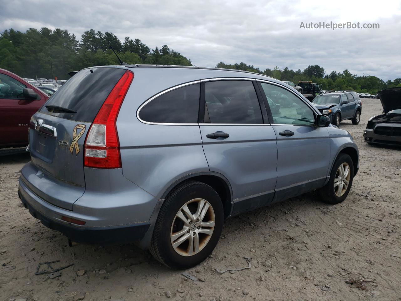 2010 Honda Cr-v Ex Синий vin: 5J6RE4H54AL042603