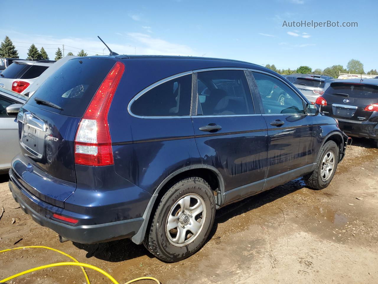 2010 Honda Cr-v Ex Синий vin: 5J6RE4H54AL065234