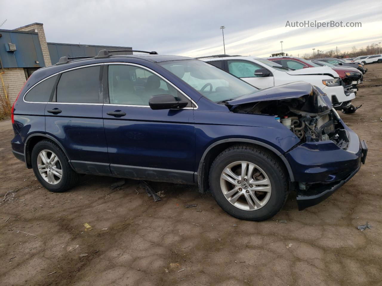 2010 Honda Cr-v Ex Blue vin: 5J6RE4H55AL013241