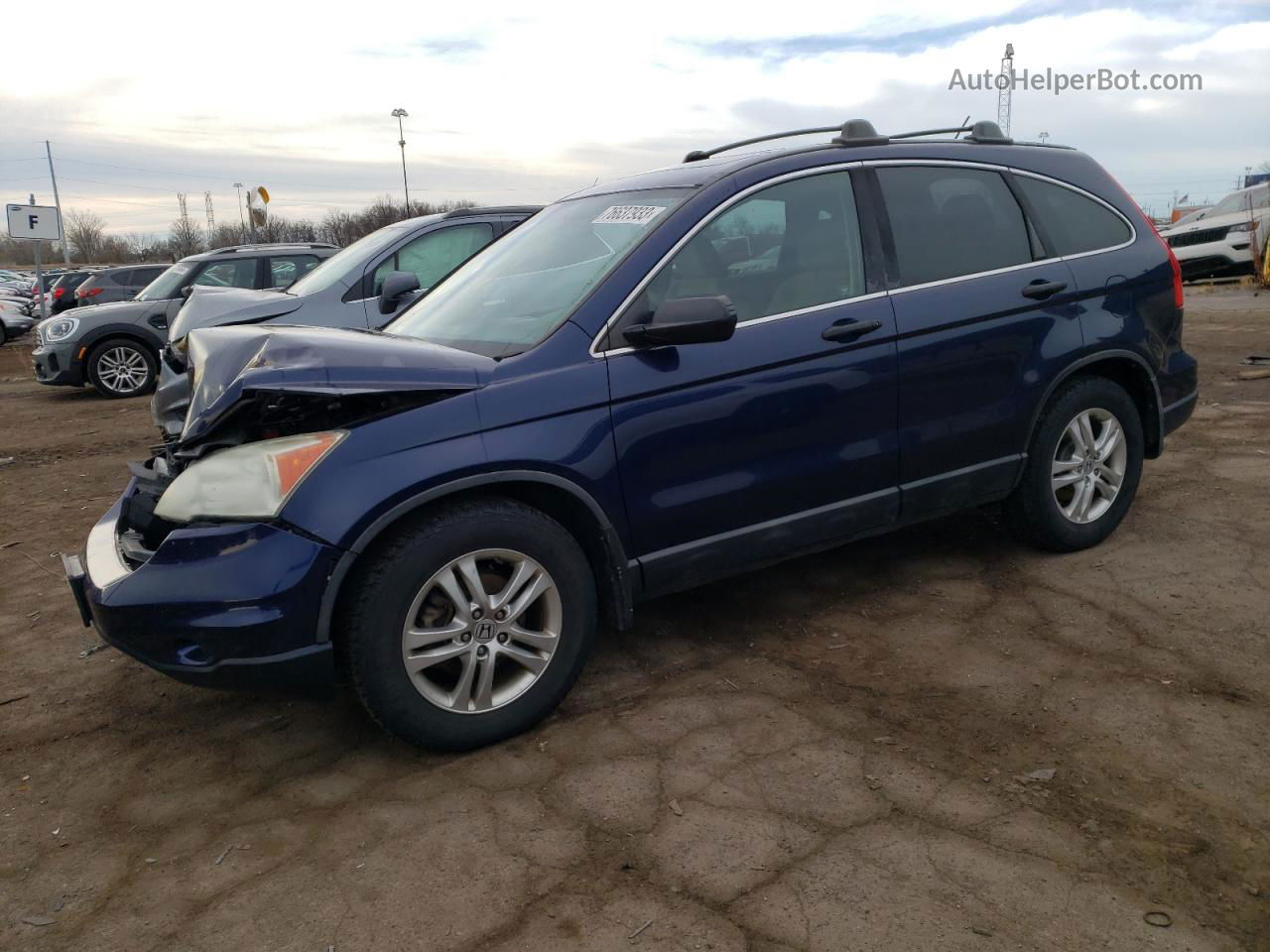 2010 Honda Cr-v Ex Blue vin: 5J6RE4H55AL013241