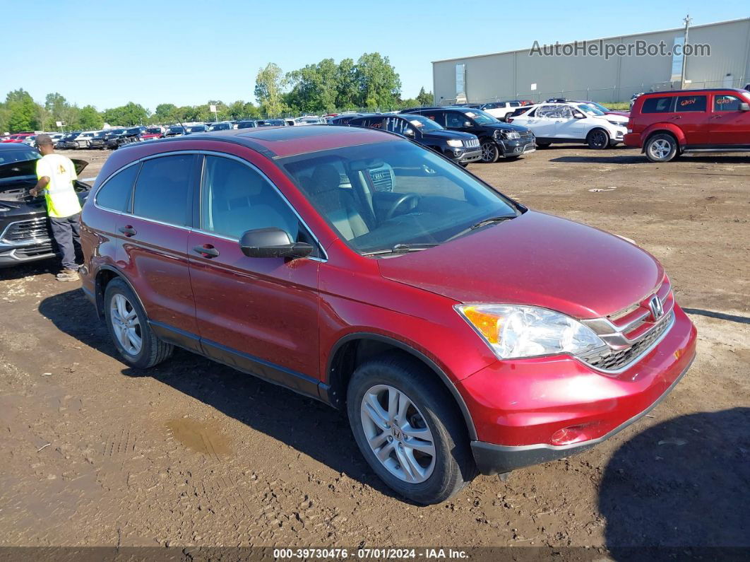 2010 Honda Cr-v Ex Red vin: 5J6RE4H55AL027365