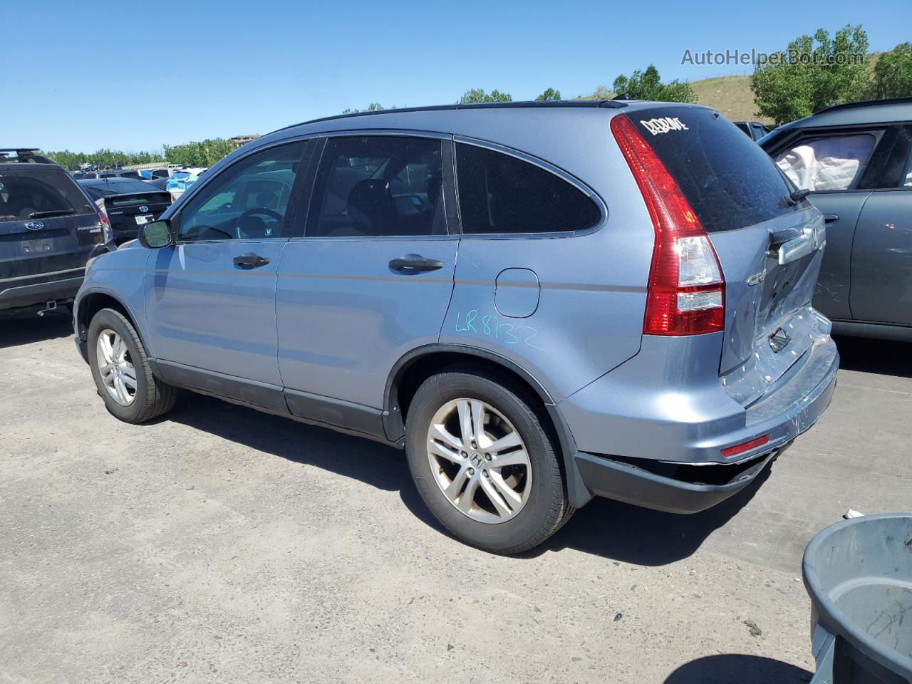 2010 Honda Cr-v Ex Blue vin: 5J6RE4H56AL057040