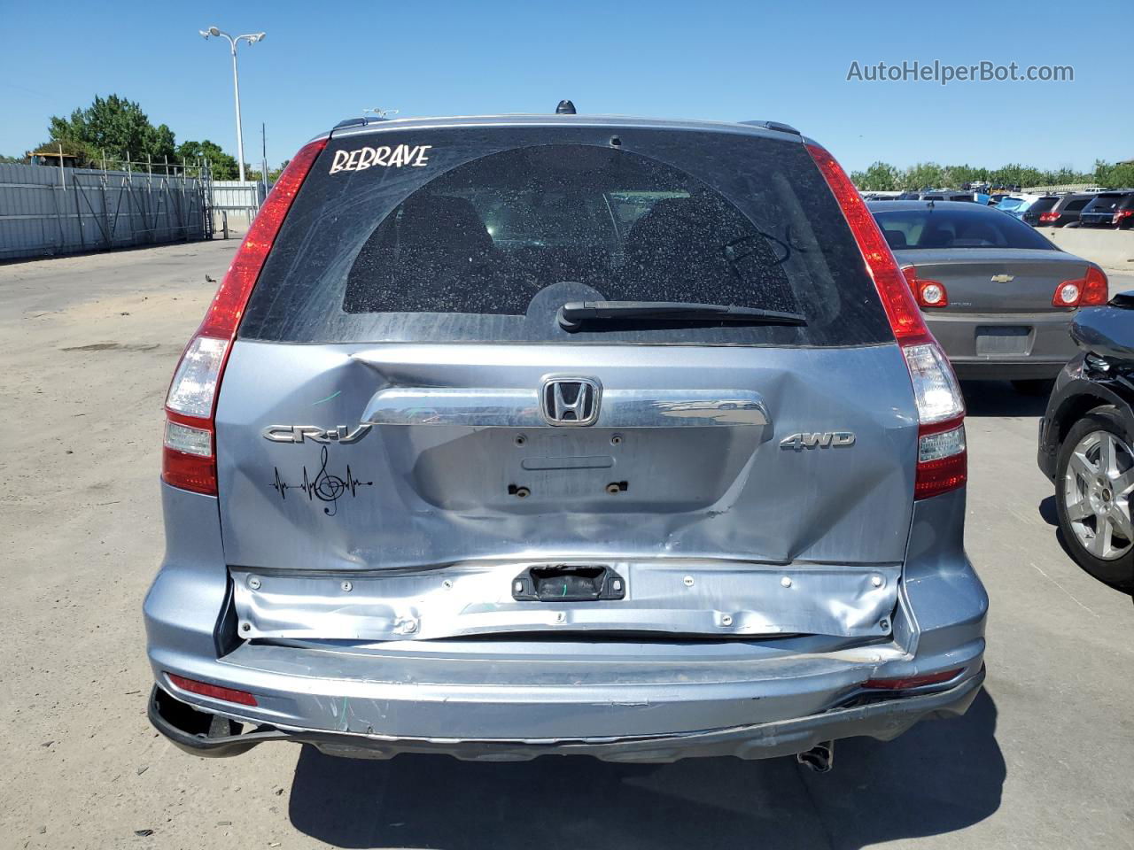 2010 Honda Cr-v Ex Blue vin: 5J6RE4H56AL057040