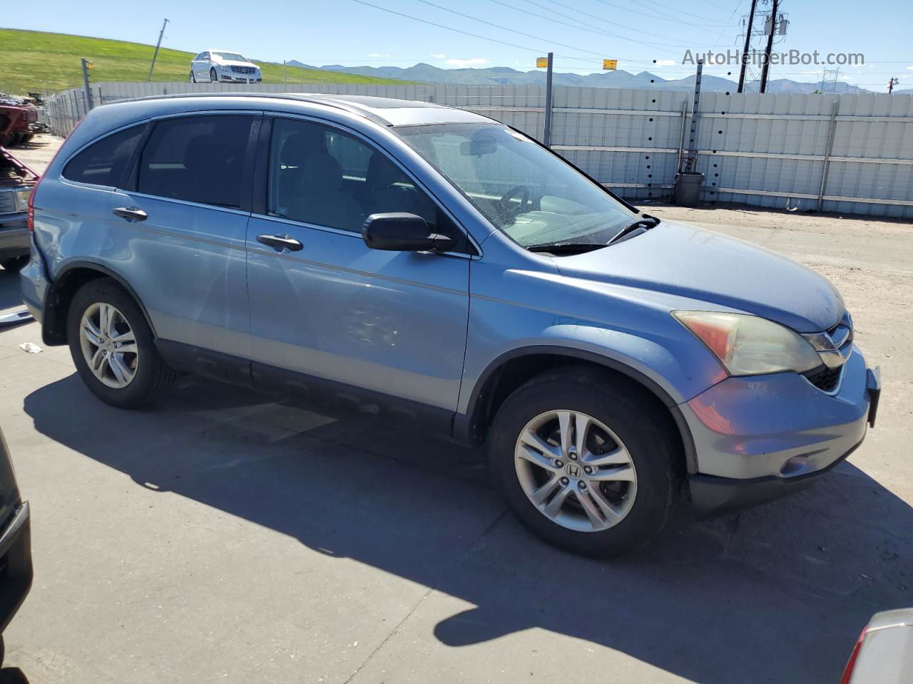 2010 Honda Cr-v Ex Blue vin: 5J6RE4H56AL057040