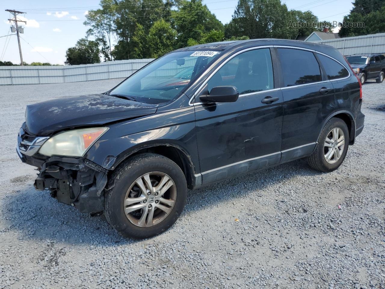 2010 Honda Cr-v Ex Black vin: 5J6RE4H56AL058611