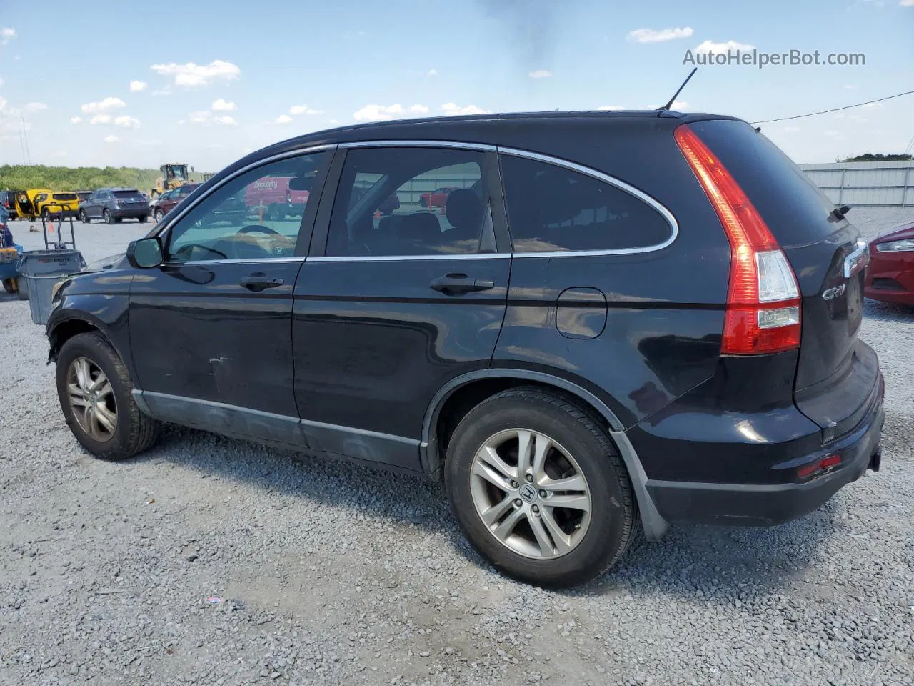 2010 Honda Cr-v Ex Black vin: 5J6RE4H56AL058611