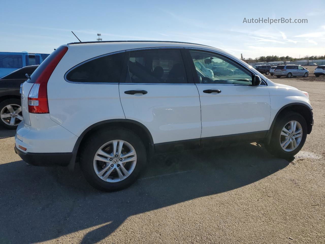 2010 Honda Cr-v Ex White vin: 5J6RE4H56AL069057