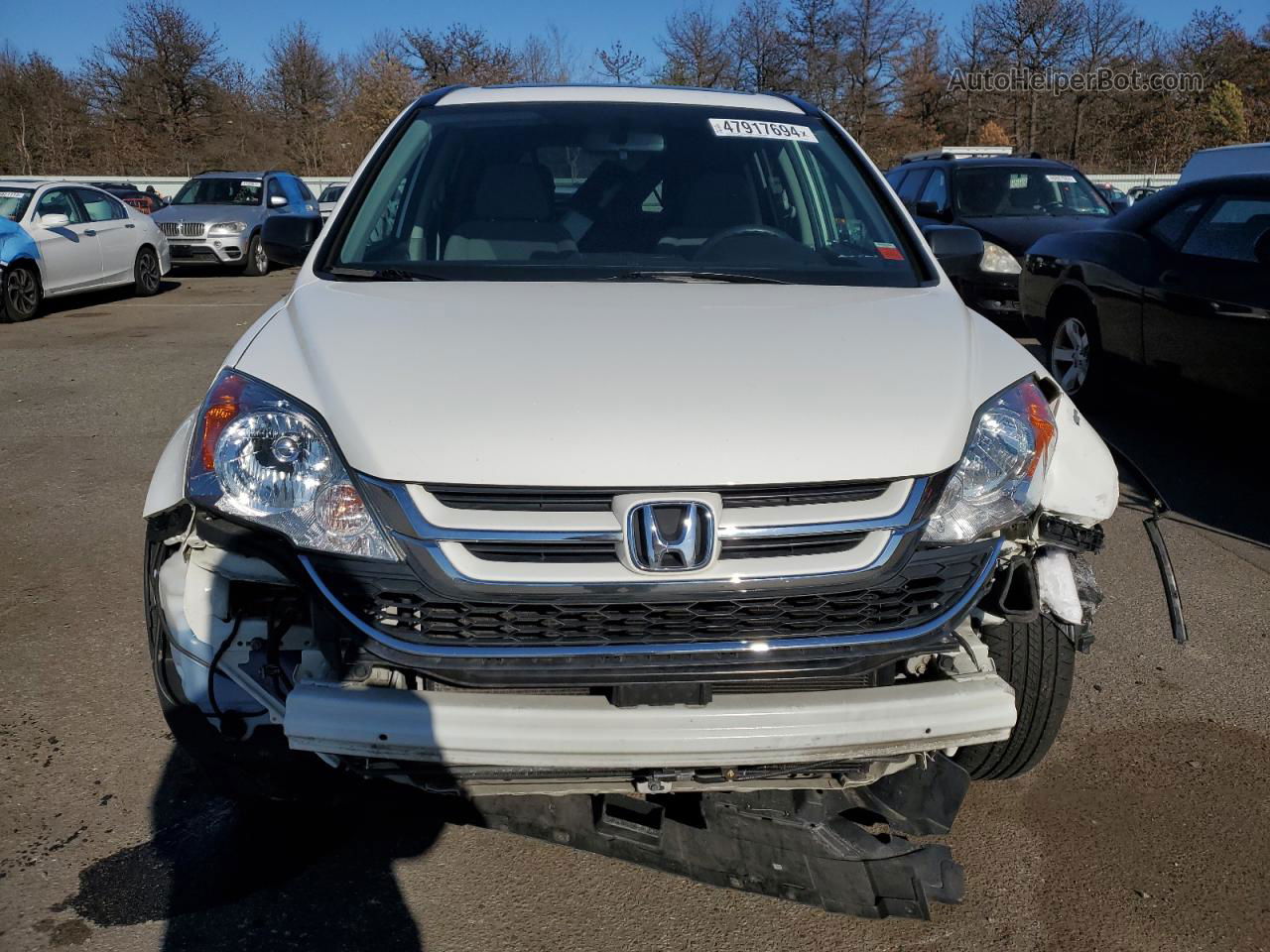 2010 Honda Cr-v Ex White vin: 5J6RE4H56AL069057