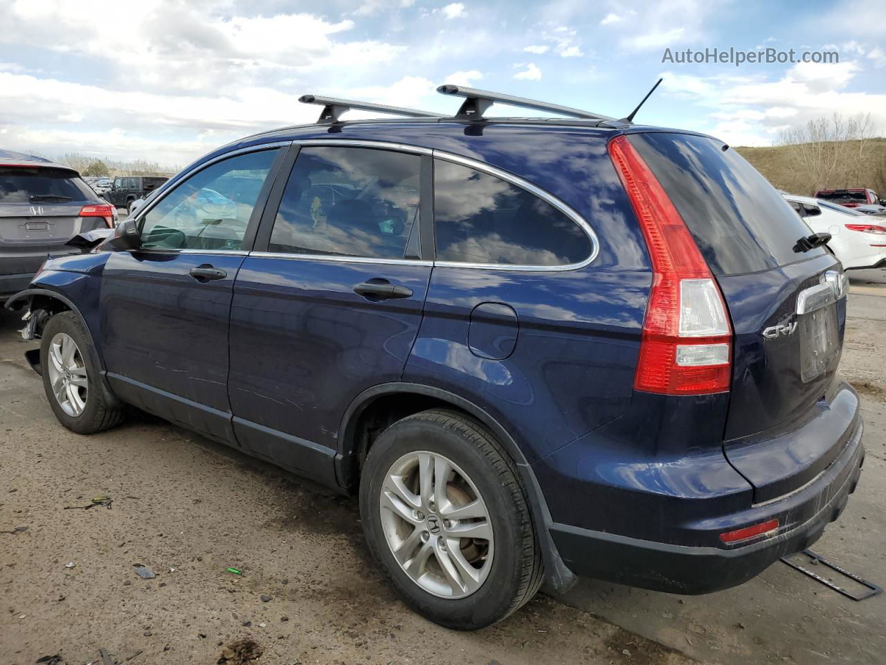 2010 Honda Cr-v Ex Синий vin: 5J6RE4H56AL075005