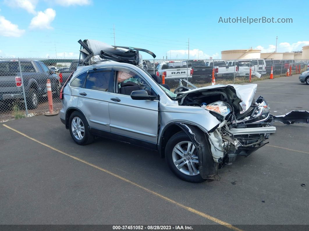 2010 Honda Cr-v Ex Silver vin: 5J6RE4H57AL005397