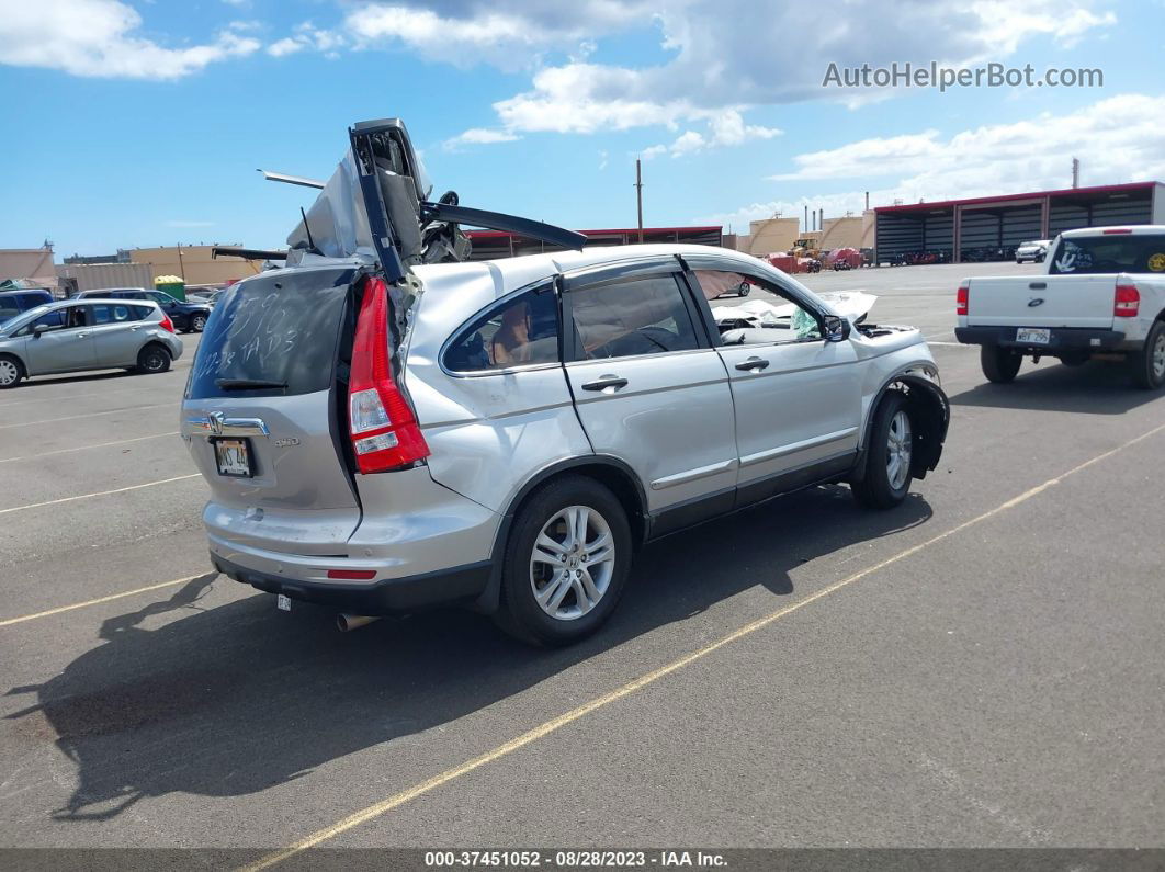 2010 Honda Cr-v Ex Silver vin: 5J6RE4H57AL005397