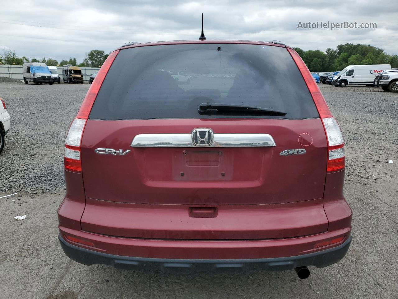 2010 Honda Cr-v Ex Maroon vin: 5J6RE4H57AL046161