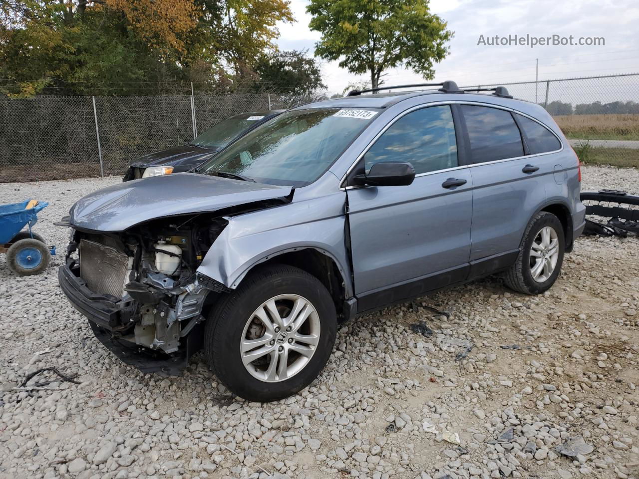 2010 Honda Cr-v Ex Blue vin: 5J6RE4H58AL081887