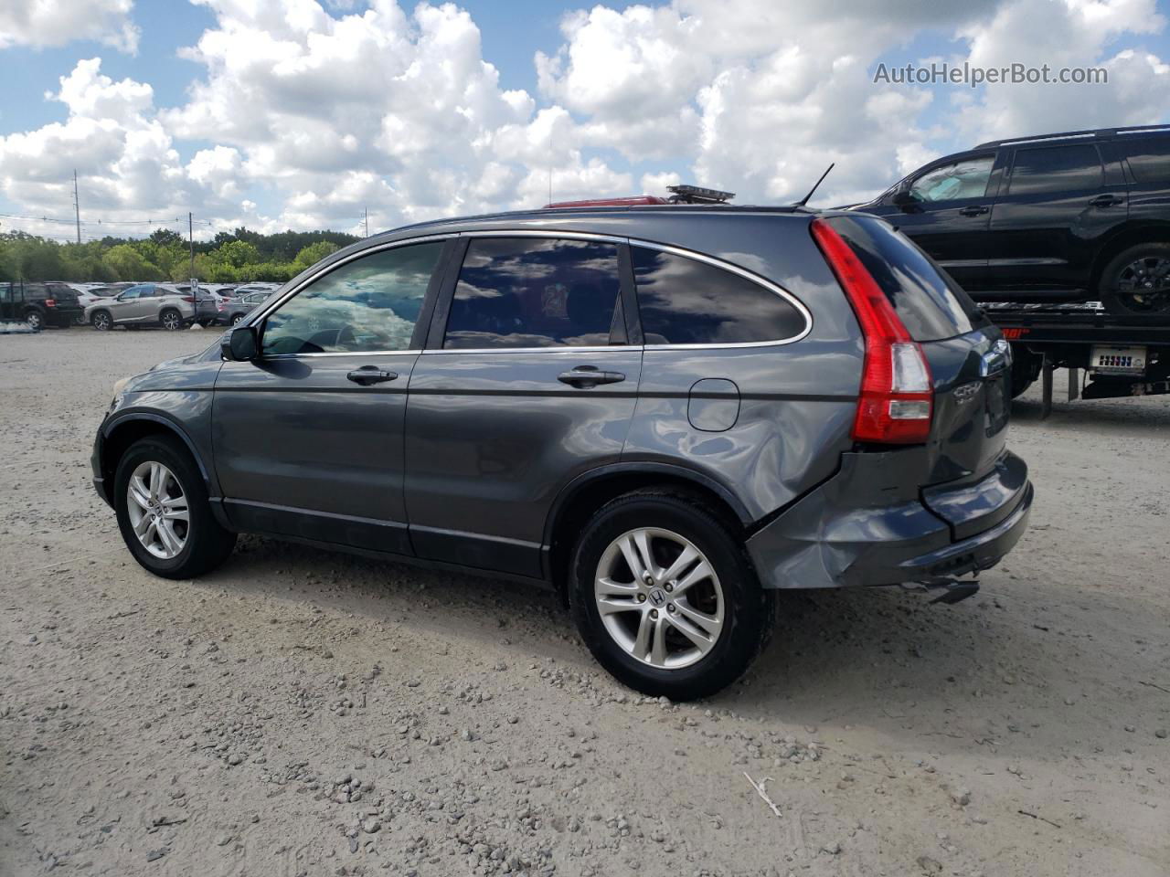 2010 Honda Cr-v Ex Gray vin: 5J6RE4H58AL094624