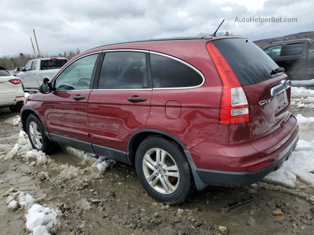 2010 Honda Cr-v Ex Красный vin: 5J6RE4H59AL035159