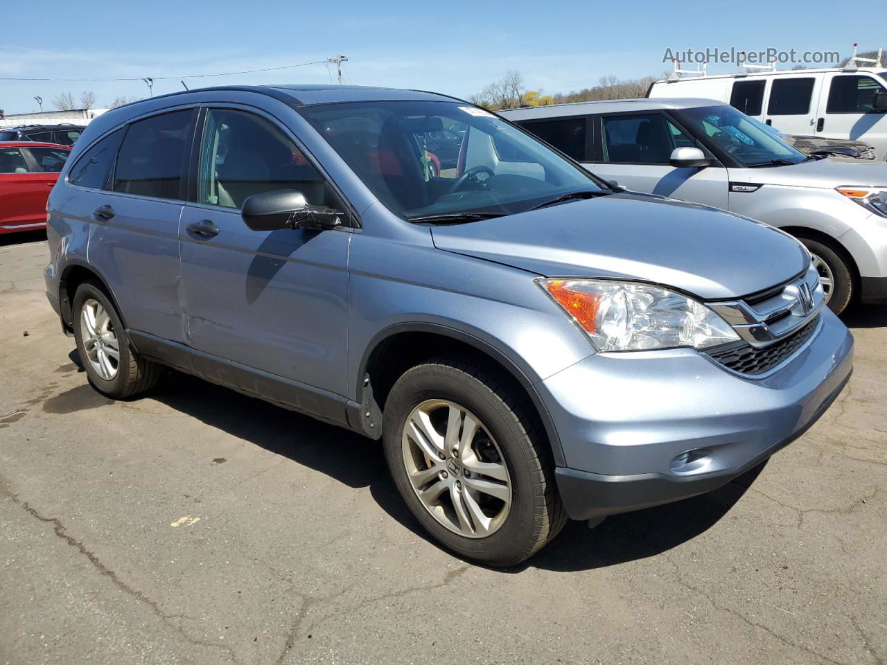 2010 Honda Cr-v Ex Blue vin: 5J6RE4H59AL084331