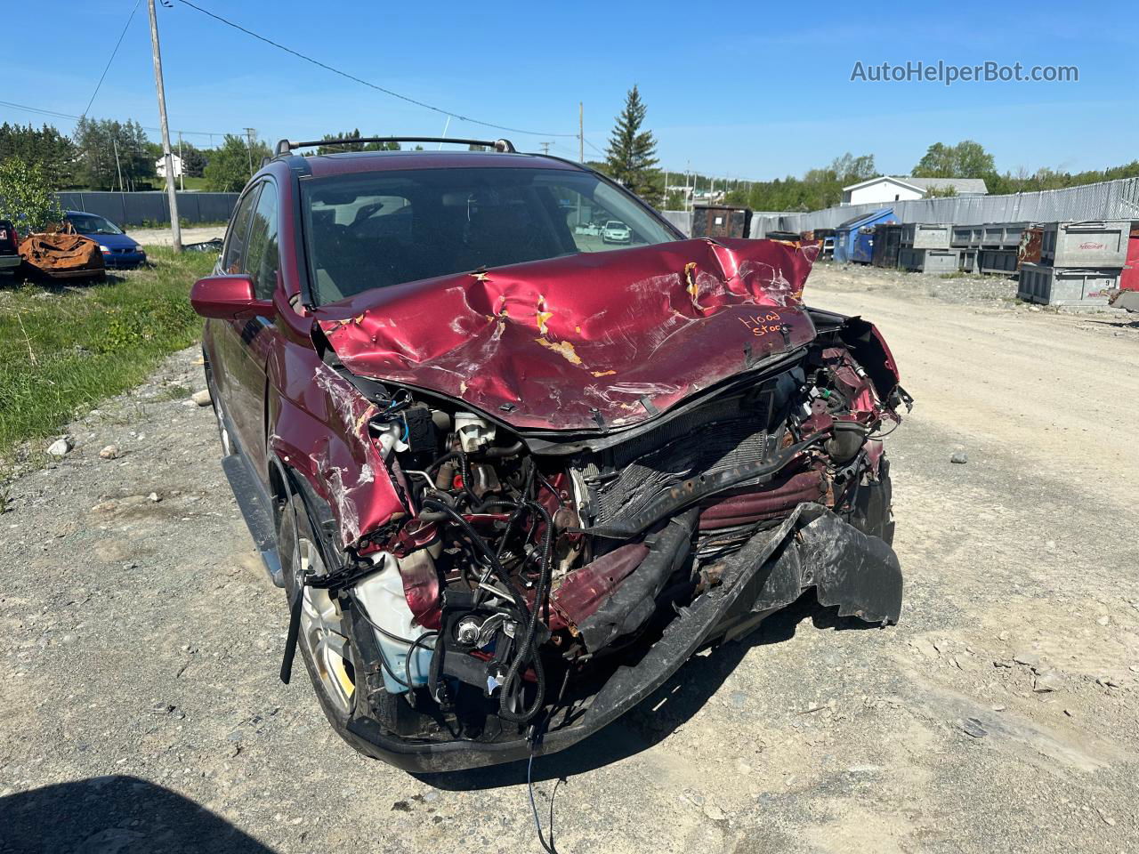 2010 Honda Cr-v Ex Red vin: 5J6RE4H59AL803173