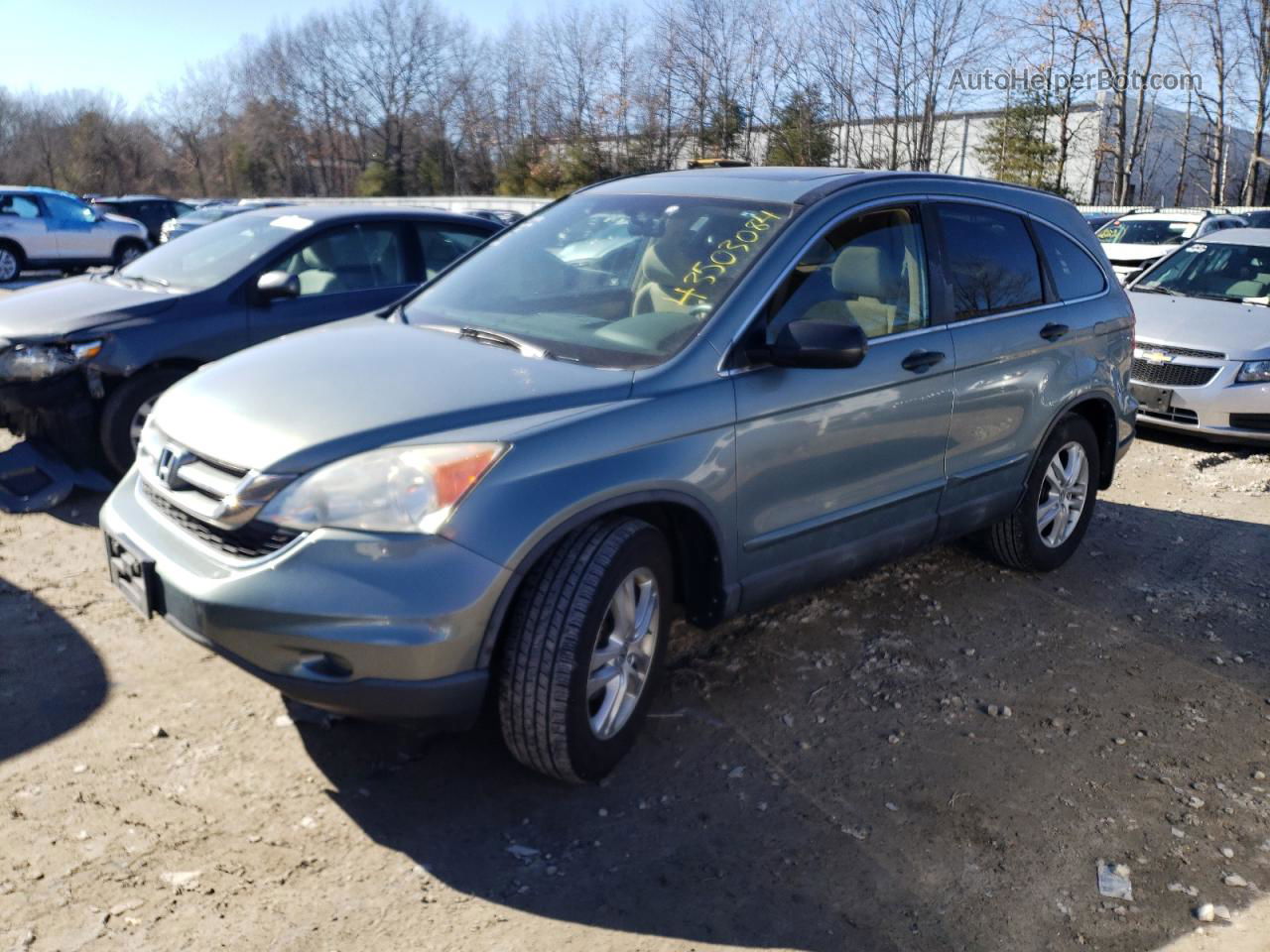 2010 Honda Cr-v Ex Синий vin: 5J6RE4H5XAL016099