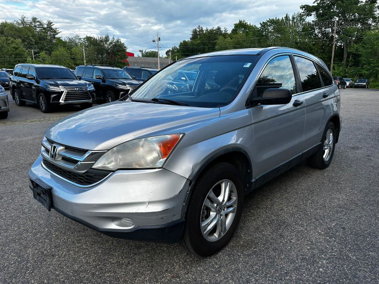 2010 Honda Cr-v Ex Silver vin: 5J6RE4H5XAL066114