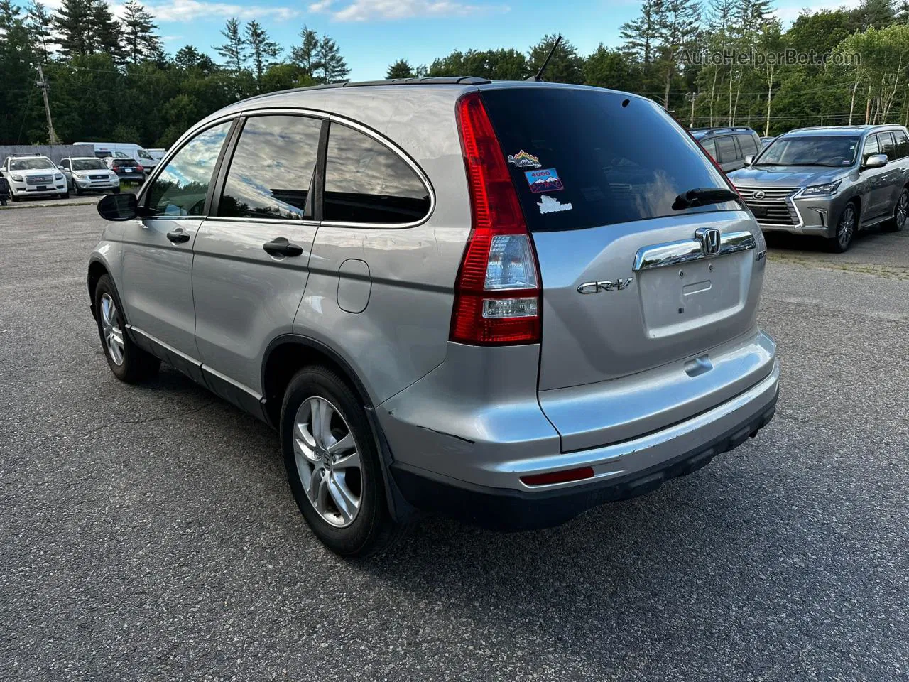 2010 Honda Cr-v Ex Silver vin: 5J6RE4H5XAL066114