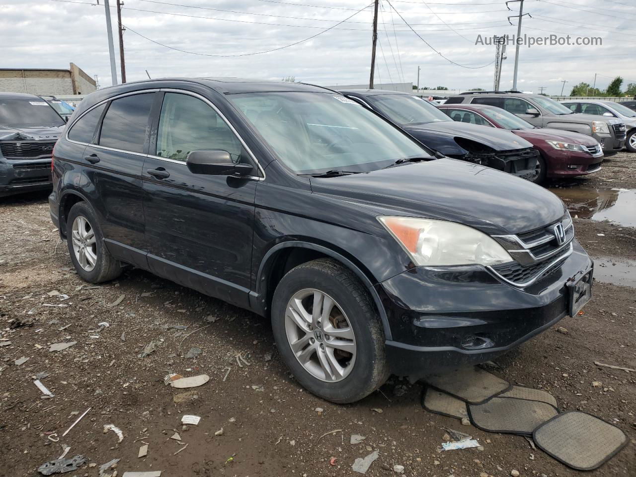 2010 Honda Cr-v Ex Black vin: 5J6RE4H5XAL088209