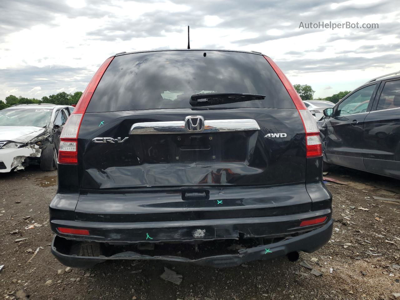 2010 Honda Cr-v Ex Черный vin: 5J6RE4H5XAL088209