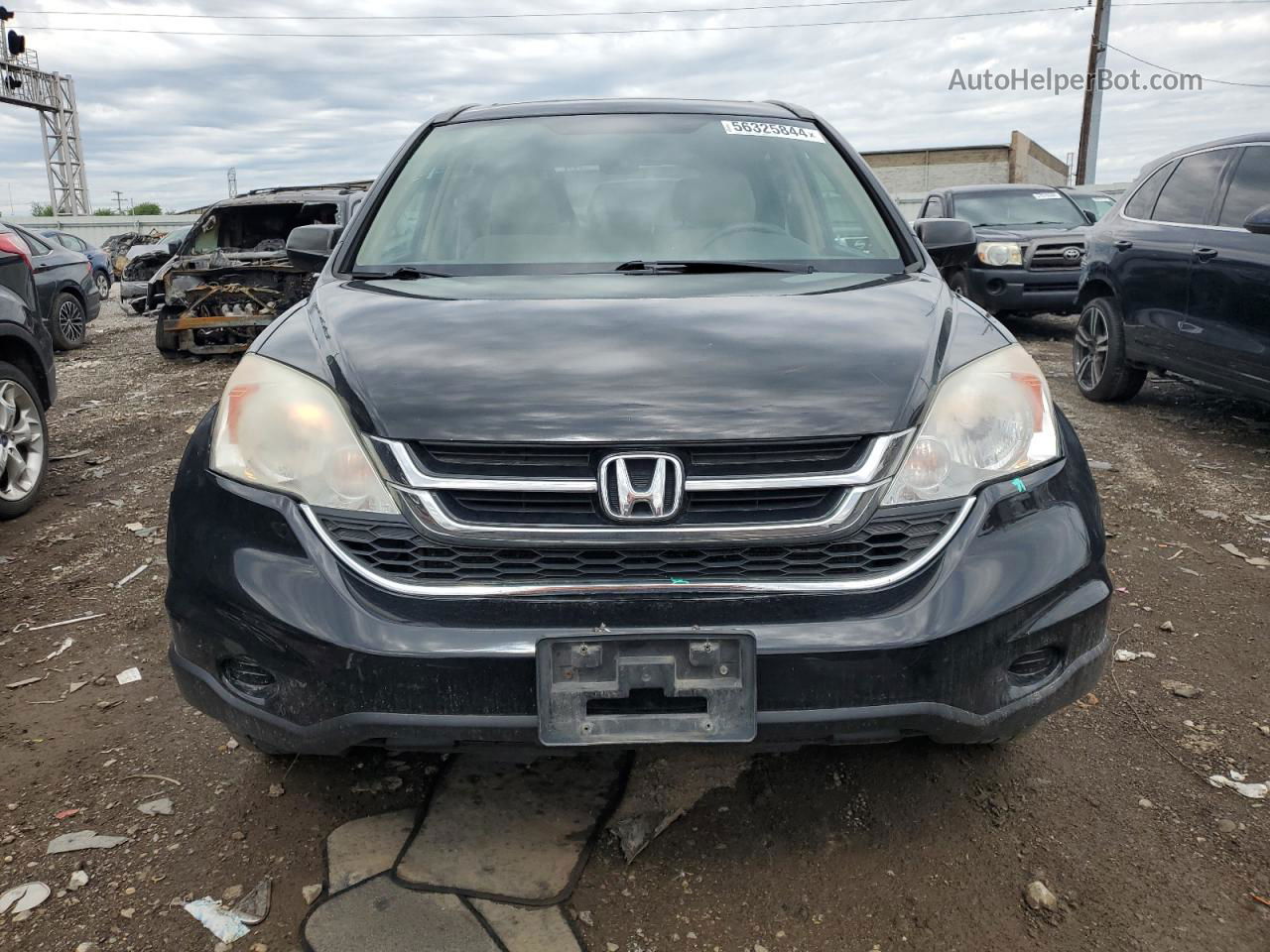 2010 Honda Cr-v Ex Black vin: 5J6RE4H5XAL088209