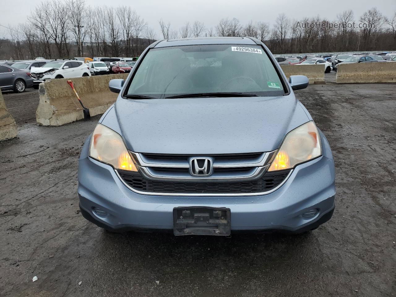 2010 Honda Cr-v Exl Blue vin: 5J6RE4H70AL020258