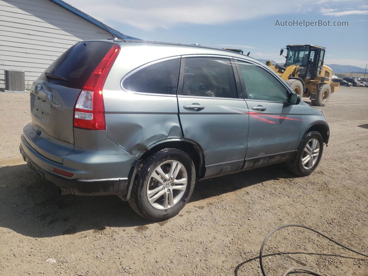 2010 Honda Cr-v Exl Зеленый vin: 5J6RE4H70AL028957