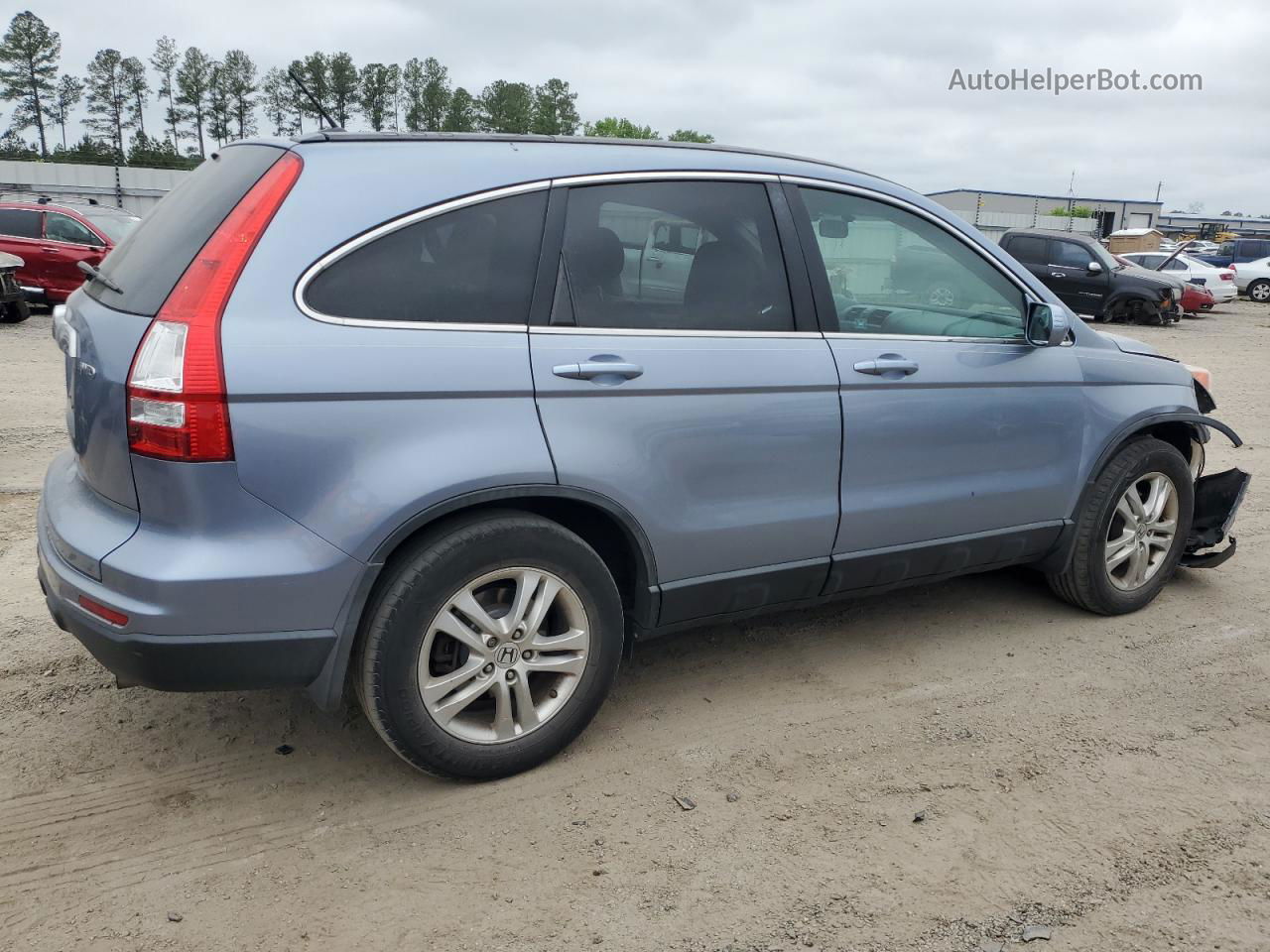 2010 Honda Cr-v Exl Blue vin: 5J6RE4H70AL044995