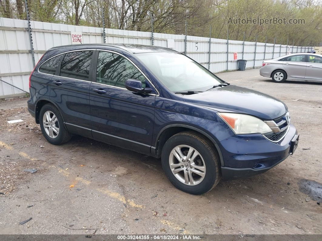 2010 Honda Cr-v Ex-l Navy vin: 5J6RE4H70AL058069