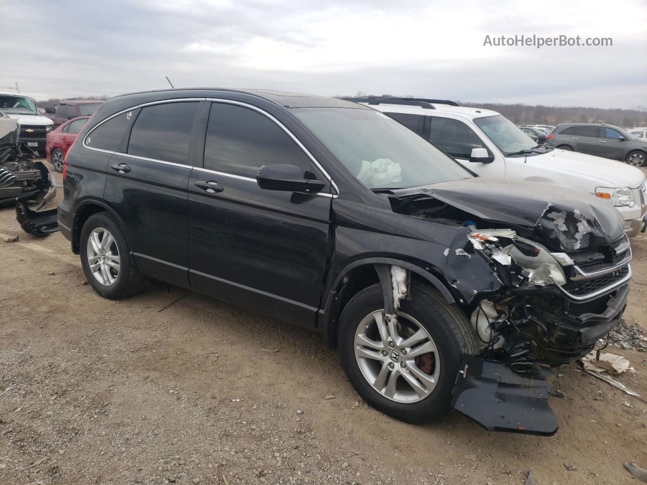 2010 Honda Cr-v Exl Black vin: 5J6RE4H70AL098782