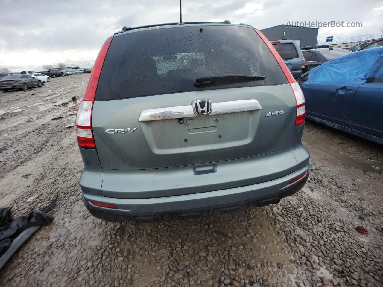 2010 Honda Cr-v Exl Бирюзовый vin: 5J6RE4H71AL029695