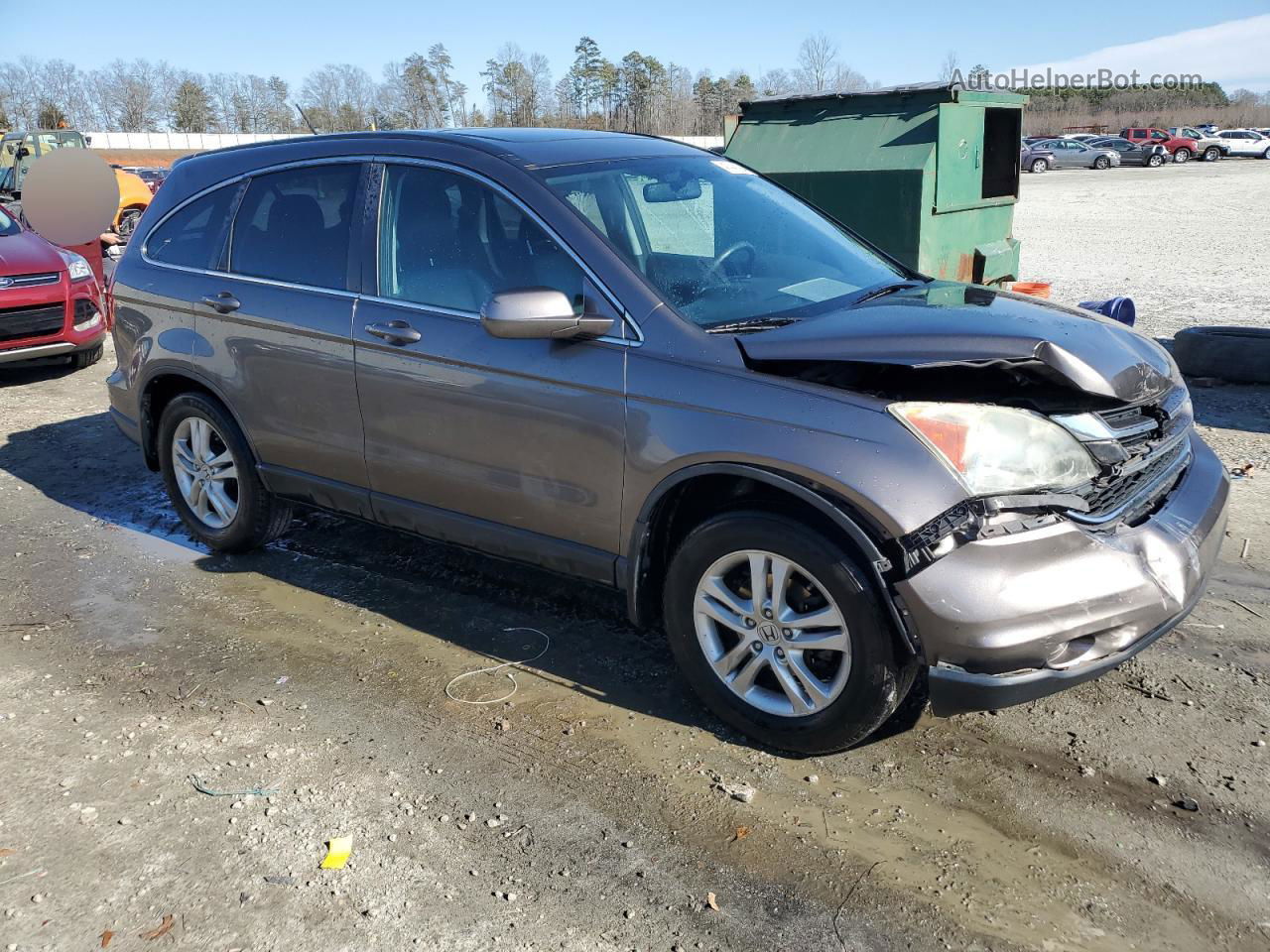 2010 Honda Cr-v Exl Угольный vin: 5J6RE4H71AL044116