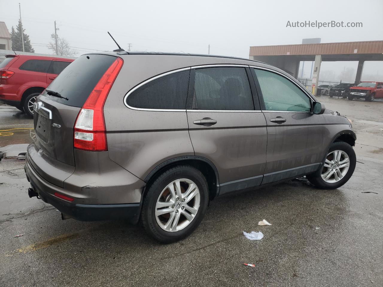 2010 Honda Cr-v Exl Brown vin: 5J6RE4H71AL095390