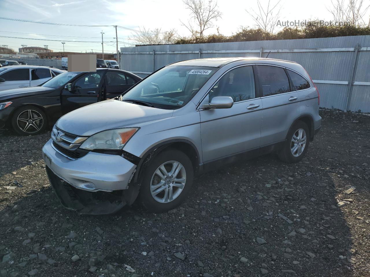 2010 Honda Cr-v Exl Silver vin: 5J6RE4H72AL002098