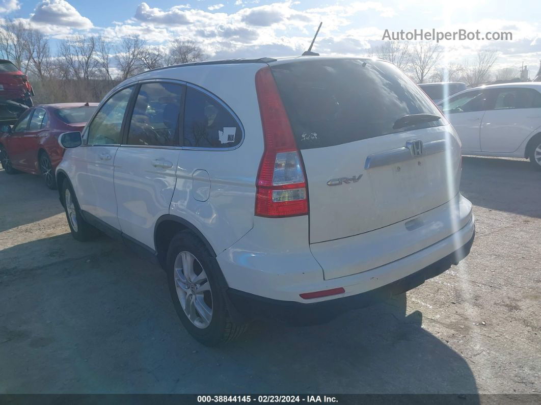 2010 Honda Cr-v Ex-l White vin: 5J6RE4H72AL025803