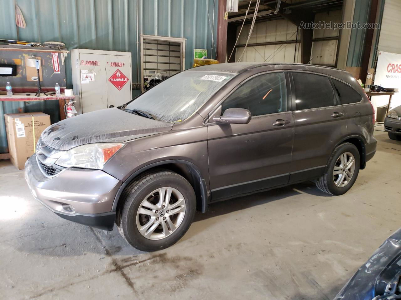 2010 Honda Cr-v Exl Brown vin: 5J6RE4H72AL057974