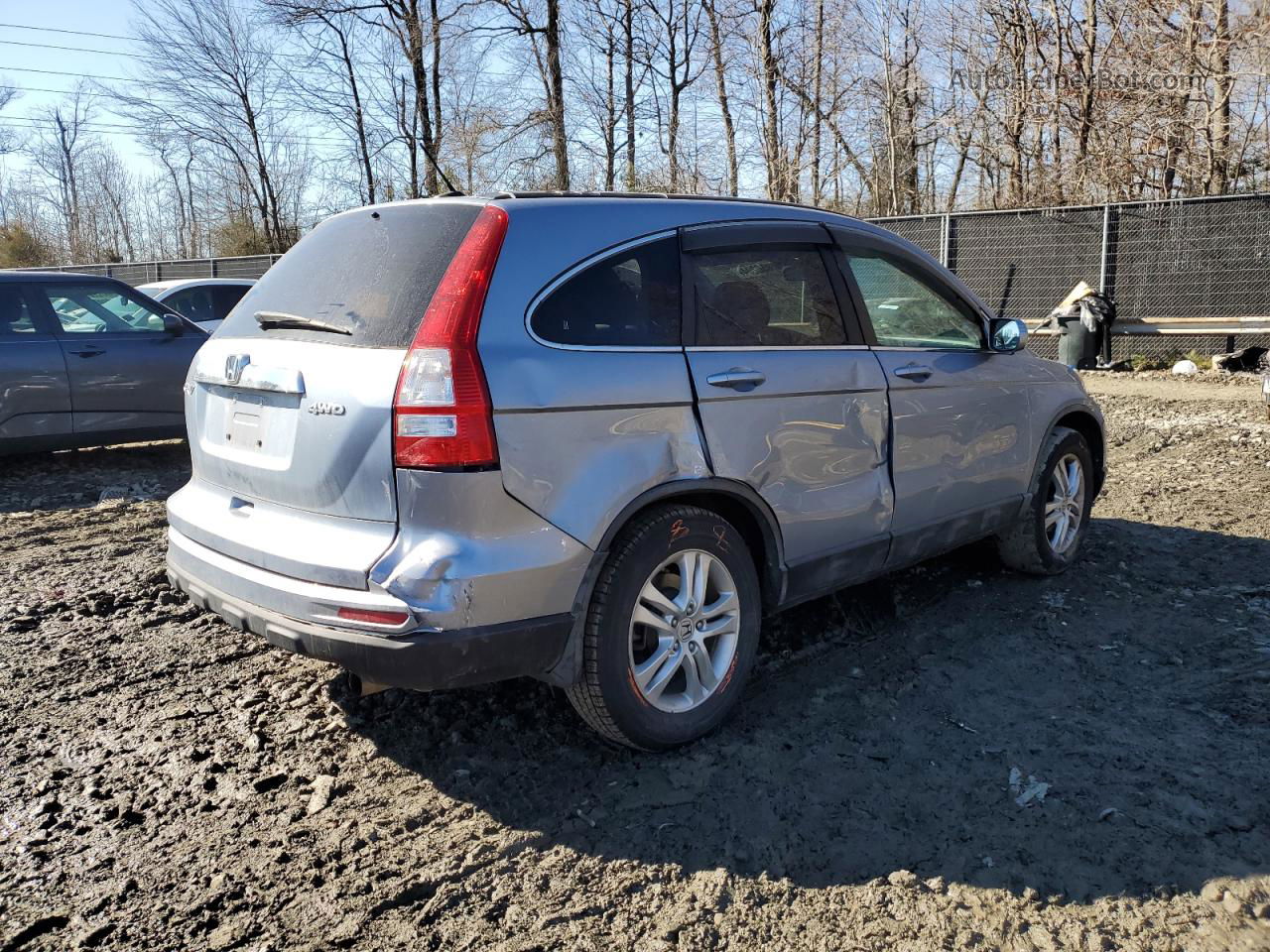 2010 Honda Cr-v Exl Blue vin: 5J6RE4H72AL082843